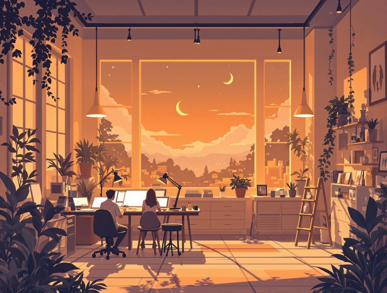 视频短剧工作室 - 温馨的动画创作空间